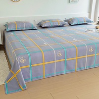 Kunden spezifische Bettlaken 1pc Big Size 230*300 bedruckte Polyester-Deckblatt Sommer Großhandel Super King Home Leinen Flach betttuch für Bett