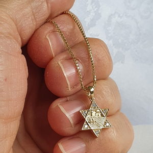 Venta al por mayor nueva tendencia ESTRELLA <span class=keywords><strong>DE</strong></span> David joyería collar con diamantes <span class=keywords><strong>Jerusalén</strong></span> colgante 316l collar <span class=keywords><strong>de</strong></span> acero inoxidable para las mujeres - Product Image 2