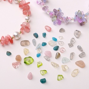Cuentas de Piedra de Cristal Natural Irregular Perforadas al por Mayor con Agujero, Grava de Gema Pulida, Cuentas Sueltas de Jade para Joyería DIY - Product Image 4
