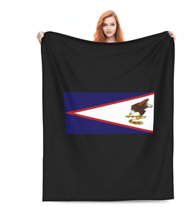 Promozione di Fabbrica: Coperta con Bandiera della <span class=keywords><strong>Samoa</strong></span> Americana, Plaid in Flanella per Tutte le Stagioni, per Casa, <span class=keywords><strong>Divano</strong></span>, <span class=keywords><strong>Letto</strong></span> e Soggiorno - Product Image 1
