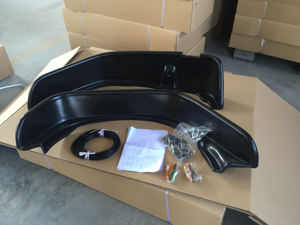 Arcs de roue de style plat évasements de garde-boue de sourcil de roue pour accessoires <span class=keywords><strong>Jeep</strong></span> <span class=keywords><strong>Wrangler</strong></span> <span class=keywords><strong>JK</strong></span> 4x4 2007-2017 - Product Image 5