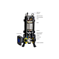 CNP série WQ 380V 15-22Bar pompes à eau électriques en acier inoxydable pompe à eaux usées submersible