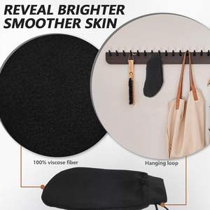 Exfoliating Towel Body Brush Exfoliating Mitt Bath Gloves Skin Massage Peeling 100% Viscose Natural <b>Shower</b> Gloves Korean Gloves - Product Image 3