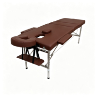 Lit de beauté de haute qualité à 3 sections, hauteur réglable, appui-tête réglable, mobilier de spa