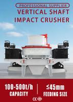 Concasseur à impact à axe vertical haute performance VSI-7611 110 kW pour la fabrication de sable et de roches