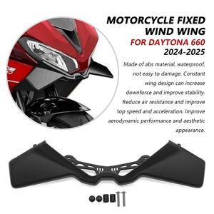 Pour <span class=keywords><strong>Daytona</strong></span> 660 2024-2025 ABS moto Sport Downforce nu becquet avant aérodynamique aile déflecteur carénage - Product Image 5