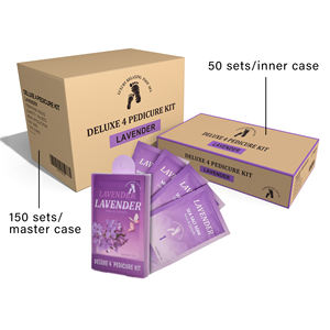 Kit pedikur 4 langkah mewah, Kit <span class=keywords><strong>Spa</strong></span> rendam Scrub kaki perawatan kulit kupas kaki dalam kotak - Product Image 2