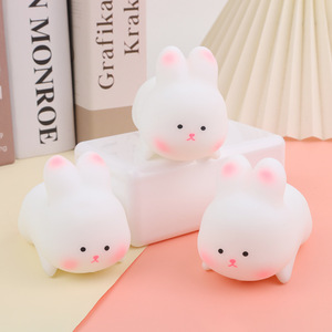 Stress Toy Rabbit Stress Squeeze Toy Anti-Anxiety Funny Pink Rabbit Rebound Ball <b>Fidget</b> Toy - Product Image 5