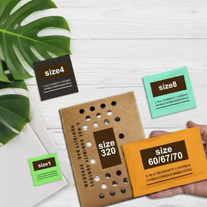 ขายส่งแพ็คควบคุมความชื้นแบบสองทางขนาดเล็ก 4 กรัม 8 กรัม 10 กรัม 60 กรัม 75 กรัม 380 กรัม RH62% 69% 65% 72% 75% สำหรับซิการ์ อาหาร สมุนไพร - Product Image 1