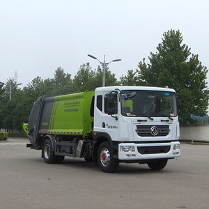 Truk CIMC LINYU truk pemadat sampah sisi belakang pemuat 4X2 14cbm lengan ayunan truk pengait Diesel produsen truk angkat - Product Image 6