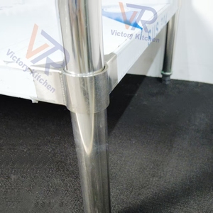 โต๊ะสแตนเลสสำหรับทำงานในครัว Victory คุณภาพสูงทำจากสแตนเลสมีแผ่นกันกระเด็นสำหรับ Mayalsia ห้องครัวเชิงพาณิชย์ของโรงแรมร้านอาหาร - Product Image 6