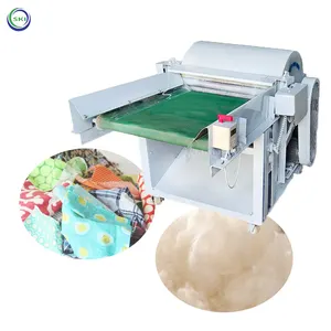 棉线回收机羊毛机开口机布料/纺织品/织物纱线废料回收机