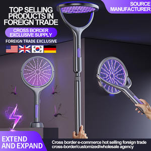 Raqueta Eléctrica Matamoscas, Raqueta Matamosquitos con Pantalla LED de 2500 V, Modos Duales, Recargable, para Interiores, Hogar, Oficina, Patio Trasero - Product Image 2