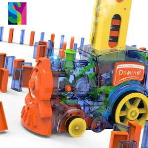 Jouet Train à vapeur dominos, blocs de construction et empilage, jeu empilable, pour enfants