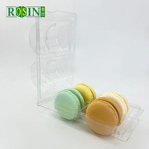 Bán buôn 4 8 12 vỏ sò Pet nhựa pháp Macaron tráng miệng vỉ bao bì Nhà cung cấp - Product Image 4