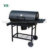 Barbecue au charbon de bois YZ Garden Use, pour l'extérieur, la cour, robuste, avec table latérale
