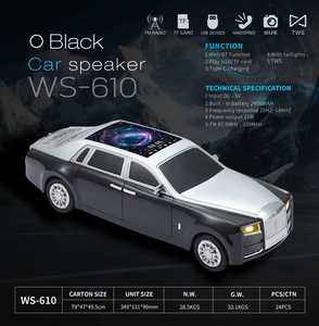 WS-610 NEW Classic Rolls <strong>Design</strong> 2400mAh 15W Outdoor Portable Mini Blue Tooth TWS Car <strong>Design</strong> Wireless RGB U <strong>Disk</strong> TF LED Speaker - Product Image 3