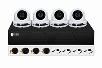 Système de sécurité CCTV H265 1080P Full HD, kit DVR 4CH avec caméra dôme AHD et XVR 5 en 1