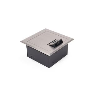 Caja Eléctrica de Acero Inoxidable para Instalación en Piso Elevado con Tapa Giratoria Ajustable en Cualquier Ángulo - Product Image 3