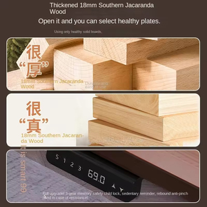<span class=keywords><strong>Bureau</strong></span> d'angle ergonomique <span class=keywords><strong>en</strong></span> forme de L pour <span class=keywords><strong>ordinateur</strong></span> de course avec plateau <span class=keywords><strong>en</strong></span> bois, table électrique à double moteur intelligente à hauteur réglable - Product Image 5