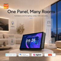 Tuya Zigbee Gateway Panel Dinding Pintar dengan Layar Sentuh FHD 10.1-Inci, Kontrol Suara Alexa, dan Aplikasi WiFi untuk Pemasangan di Dinding
