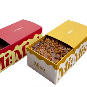 Caja <span class=keywords><strong>de</strong></span> Papel Biodegradable Deslizante con Logotipo Personalizado para Empaque <span class=keywords><strong>de</strong></span> Tiramisú, Caja <span class=keywords><strong>de</strong></span> Barra <span class=keywords><strong>de</strong></span> Postres con Diseño <span class=keywords><strong>de</strong></span> Piña y Pan - Product Image 1