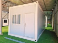Maison préfabriquée en conteneur au design moderne, conteneur pliable de 20 pieds pour maison de vacances à la ferme