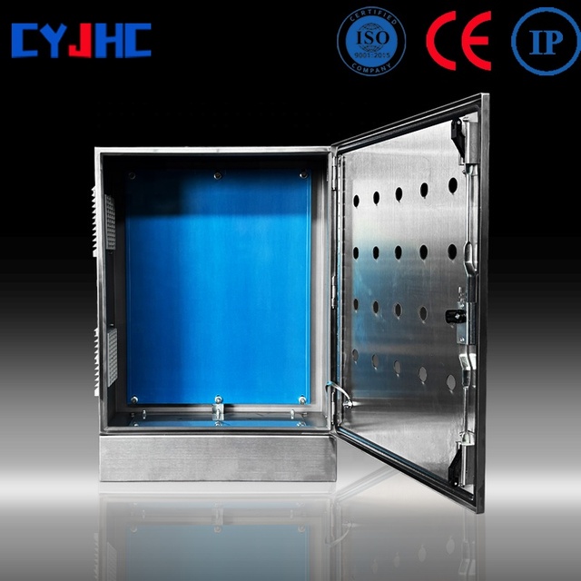 Stainless Steel Elevated Base Power Distribution Box with Dustproof & Ventilation for Industrial Outdoor Electrical Equipment