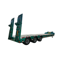 Semi-remorque à plateau bas pliable et détachable à 2/3/4 essieux pour camion de fret Howo