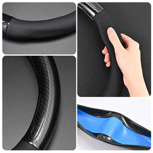 غطاء عجلة قيادة من الجلد الطبيعي الأصلي من ميتسوبيشي لسيارات L200 وأوتلاندر ويغ وجنكسوان وباجيرو وأتو كي فور سيزونز - Product Image 4