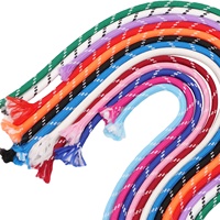 Cordon de 5 mm 100 % polyester filé à la main, résistant à l'abrasion, pour emballage, tricot DIY, matériel créatif pour porte-clés et pendentifs