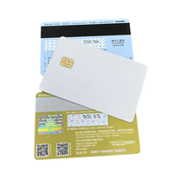 Carte PVC personnalisée avec puce SLE4442, carte intelligente à contact sécurisé pour système prépayé de télécommunications IP, interface de communication NFC RFID