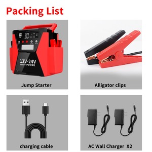 Arrancador de Coches de Alta Potencia 12V/24V, 3300A, Batería de Emergencia, Banco de Energía con Luz LED para Autos y Camiones 21700 - Product Image 4