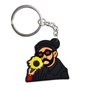Llavero Personalizado de PVC Suave con Personaje de Dibujos Animados de Bad Bunny, Anillo para Llaves, Souvenir del <span class=keywords><strong>Cantante</strong></span> de Reggaeton, Regalo - Product Image 4