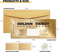 Coffret cadeau personnalisé pour anniversaires, bons de cinéma et messages spéciaux Cartes à gratter motivationnelles au design doré élégant