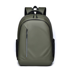 Custom Izable Black Laptop <b>Backpack</b> Usb Feature Waterproof Anti-theft <b>Leather</b> Like Business Style <b>Men</b> Tra - Product Image 5