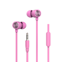 Auriculares estéreo HD con controlador dinámico de 10mm con cable con micrófono Jack de 3,5mm TWS Compatible para juegos de viaje, computadora, uso de teléfono
