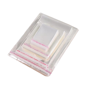 Proveedor OEM, Bolsa de Celofán Transparente con Logotipo Personalizado, Embalaje Autoadhesivo de OPP Transparente para Joyería y Cosméticos - Product Image 3