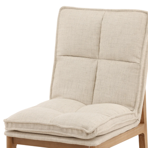 Minimalist Solid Wood Comfortable Cushion Armless Restaurant Chair Beka Upholstery Dining Chair Set for Home - Product Image 5