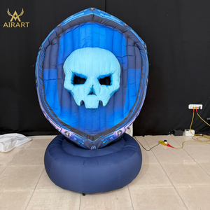 Installations artistiques gonflables attrayantes en forme de bouclier de crâne et de bouteille de boisson, grands accessoires gonflables pour la <span class=keywords><strong>location</strong></span> dans les centres commerciaux et les événements en plein air - Product Image 3