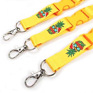 Custom Promotional Cheap Printed Kawaii <b>Polyester</b> Fabric Nylon Woven Satin <b>Lanyards</b> Printed with logo Custom <b>Lanyard</b> Manufacture - Product Image 2