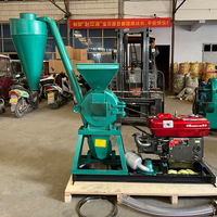 Nouvelle machine à moudre la farine de manioc avec moteur diesel, mini moulin à farine pour la maison