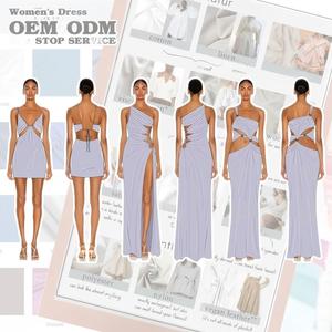 Abito da festa personalizzato Fashionwear: Vestito estivo casual sexy con cut-out e schiena scoperta, MOQ ridotto, abbigliamento donna Made in China - Product Image 1