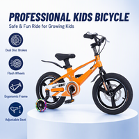 Bicicleta Infantil para Niños y Niñas de 2 a 10 Años, de Acero, de Una Velocidad, con Freno de Cable