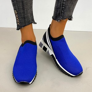 <span class=keywords><strong>Scarpe</strong></span> da Corsa Casual da <span class=keywords><strong>Donna</strong></span> Nuove Traspiranti con Tomaia in Mesh Tinta Unita, Suola Spessa in <span class=keywords><strong>Denim</strong></span>, Punta Chiusa, Slip-On, Resistenti all'Usura - Product Image 3