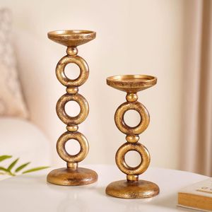 <b>Large</b> Metal <b>Candle</b> Holder for Pillar <b>Candles</b> Hotel Reception Wedding Hall and Banquet Decoration - Product Image 6
