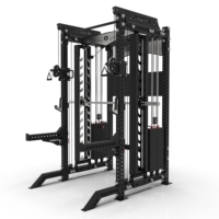 CROSSMAX Commercial Incline Converging Chest Press Smith Machine Multi-functional Power Rack Strength Training Gym