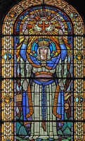 Panneau de séparation personnalisé en vitrail, portrait en verre, verre artistique stratifié imperméable pour salle à manger, salon, salle de bain, bureau