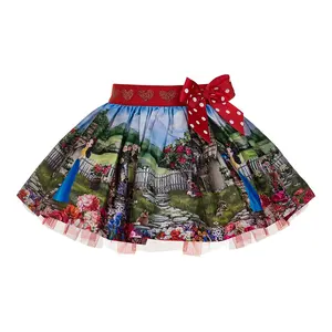 Stilnyashka 1468 rok pita merah bayi perempuan, 100% anak-anak gaun cetak katun untuk anak perempuan, rok lama 10-12 tahun untuk anak perempuan