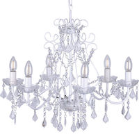 Vente chaude bon prix Décoration De Mariage Classique Bougie Lampe Suspendue De Luxe style européen Lustre En Cristal D'or